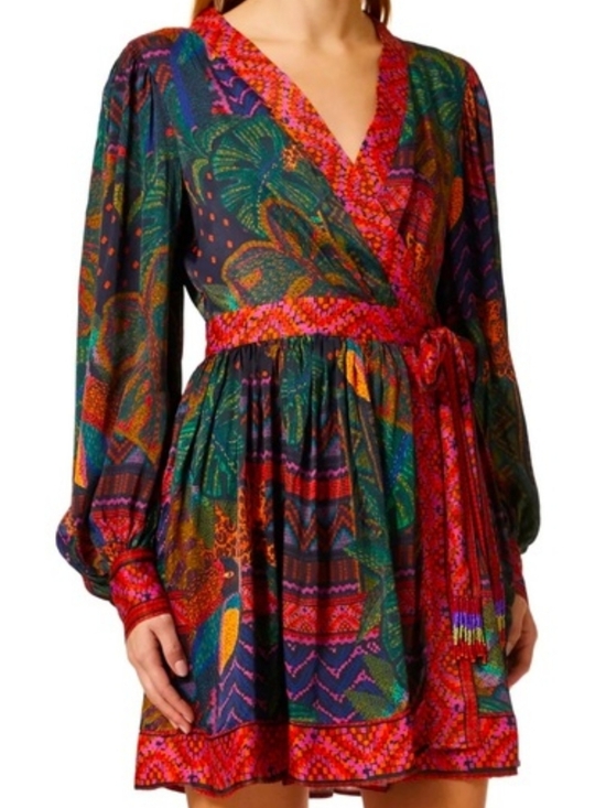 FARM Rio Dresses & Skirts - FARM Rio Forest Tapestry Mini Wrap Dress